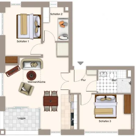 Apartment Ferienvillen Anna Düne Ferienvillen Anna Düne 2-04 *